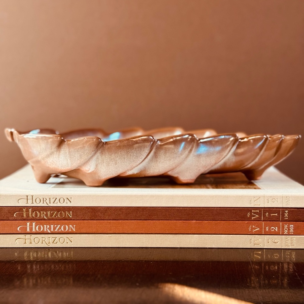 FRANKOMA Large Leaf Dish Peach Glow #226